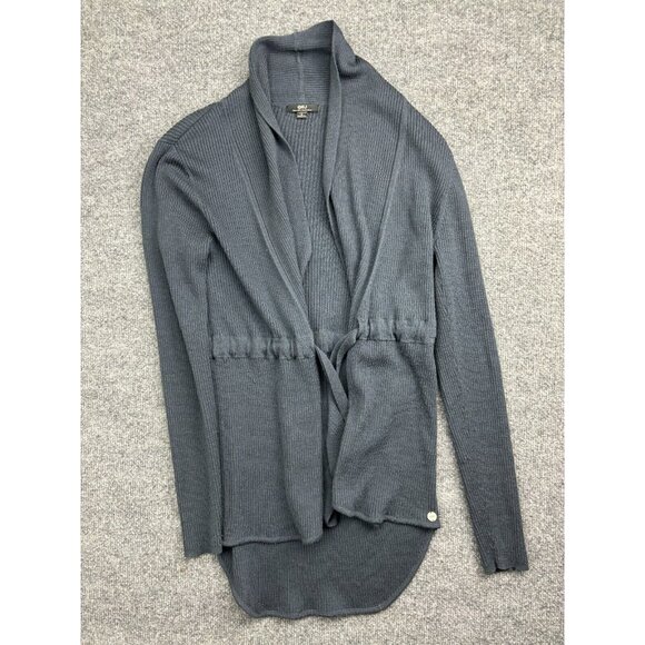 EMU Australia Merino Wool Cardigan Women's Small Blue Tie Front Sweater - Picture 1 of 9